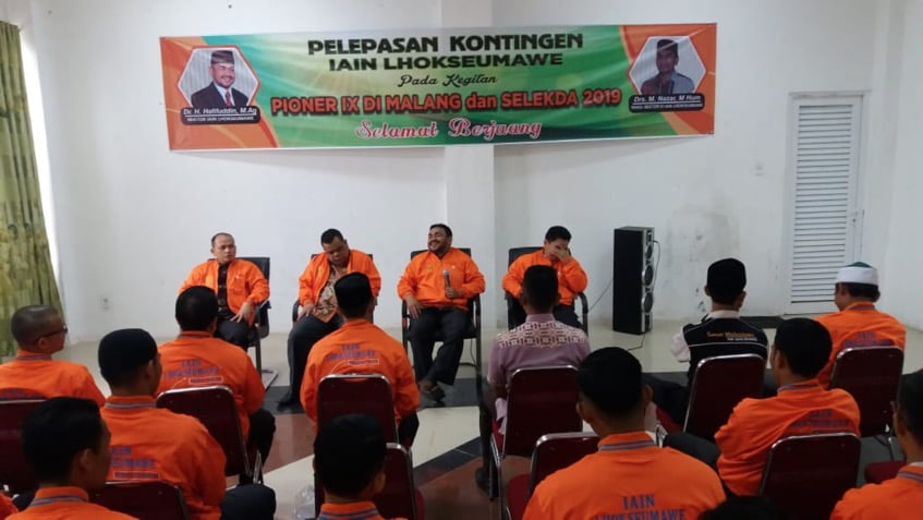 Rektor IAIN Lhokseumawe Lepas Kontingen Pionir dan Selekda