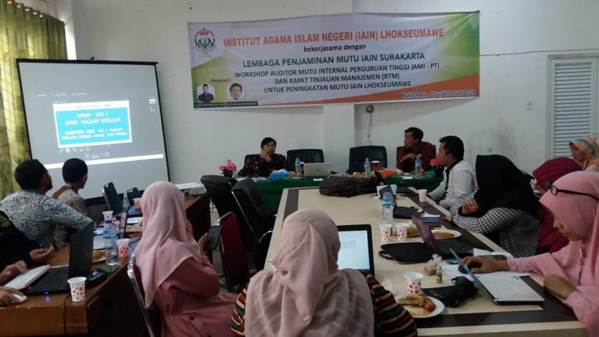 Tingkatkan Mutu Kampus, IAIN Lhokseumawe Bekerjasama dengan LPM IAIN Surakarta