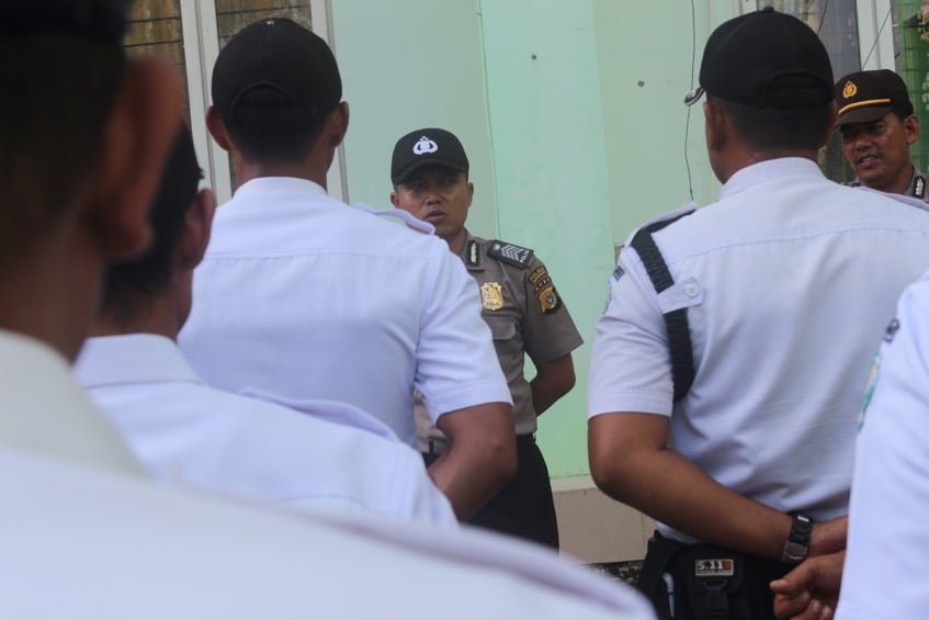 Satpam IAIN Lhokseumawe Gelar Apel