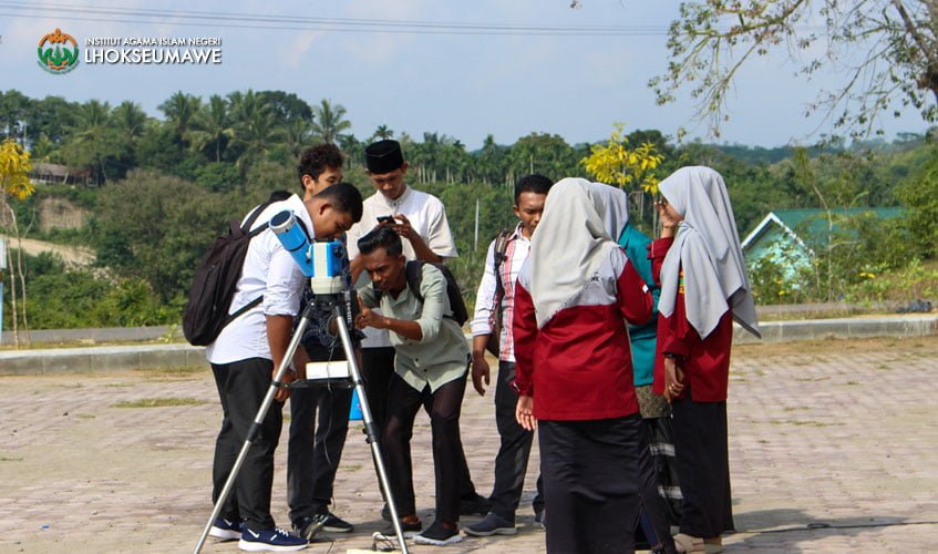 IAIN Lhokseumawe Fasilitasi Pengamatan Gerhana Matahari