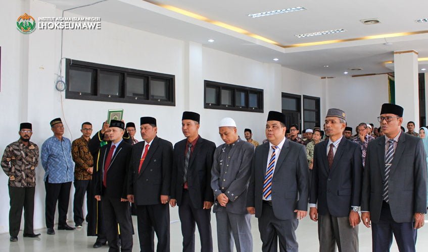 Rektor IAIN Lhokseumawe Lantik 7 Pejabat Baru